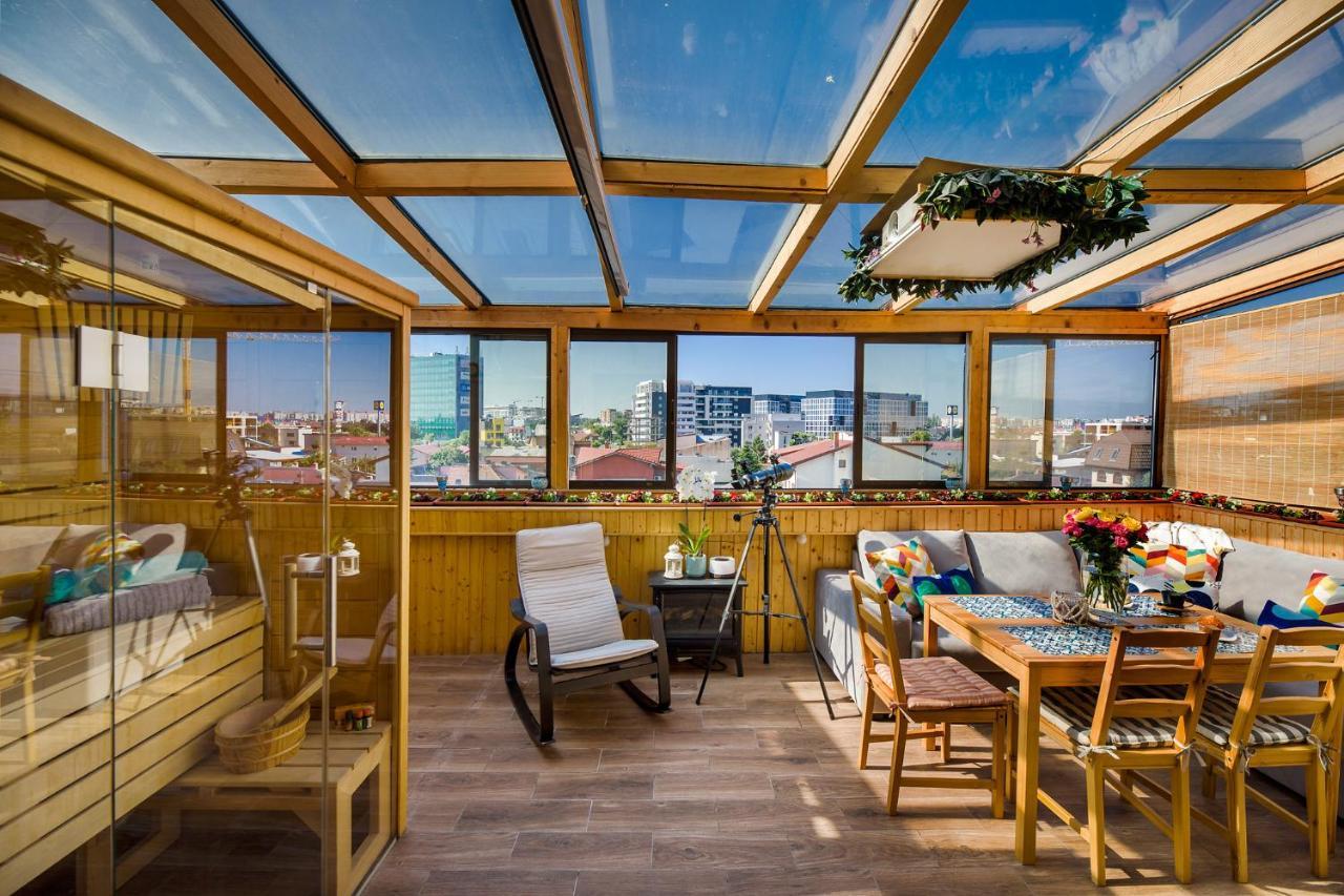 Bucharest Penthouse With Sauna And Terrace Bagian luar foto