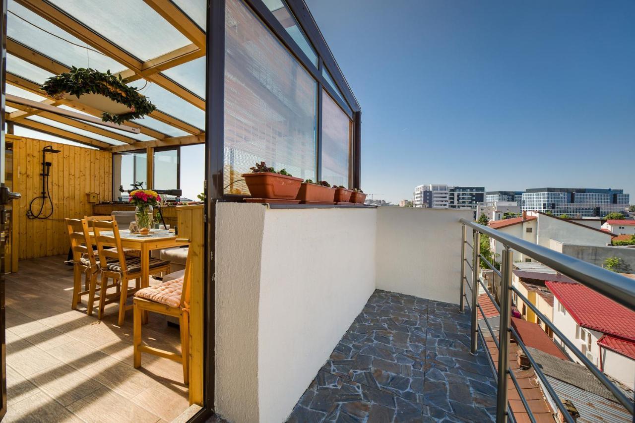 Bucharest Penthouse With Sauna And Terrace Bagian luar foto
